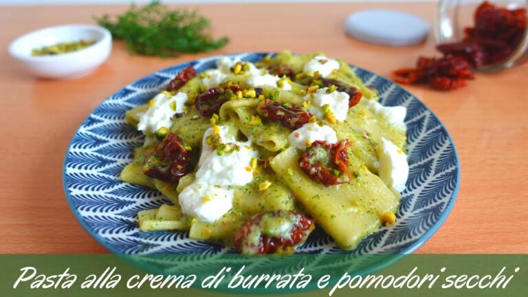 Pasta gourmet: il connubio irresistibile di burrata, pomodori secchi e pistacchi